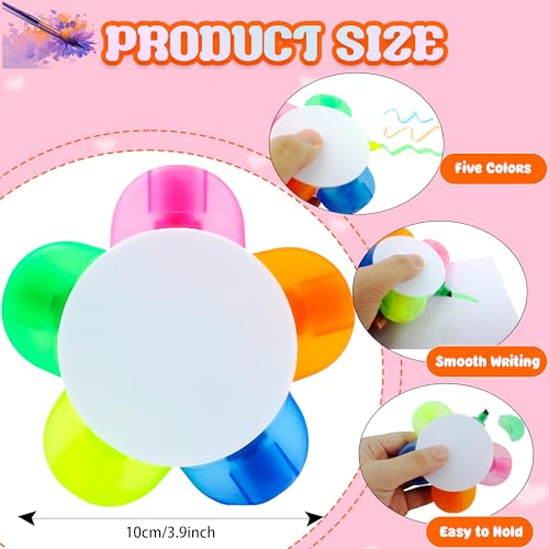 Petals Highlighter Pens Flower Shape Colored Watercolor for Students School Office
| Flower Shape Highlighter Pens 20 P