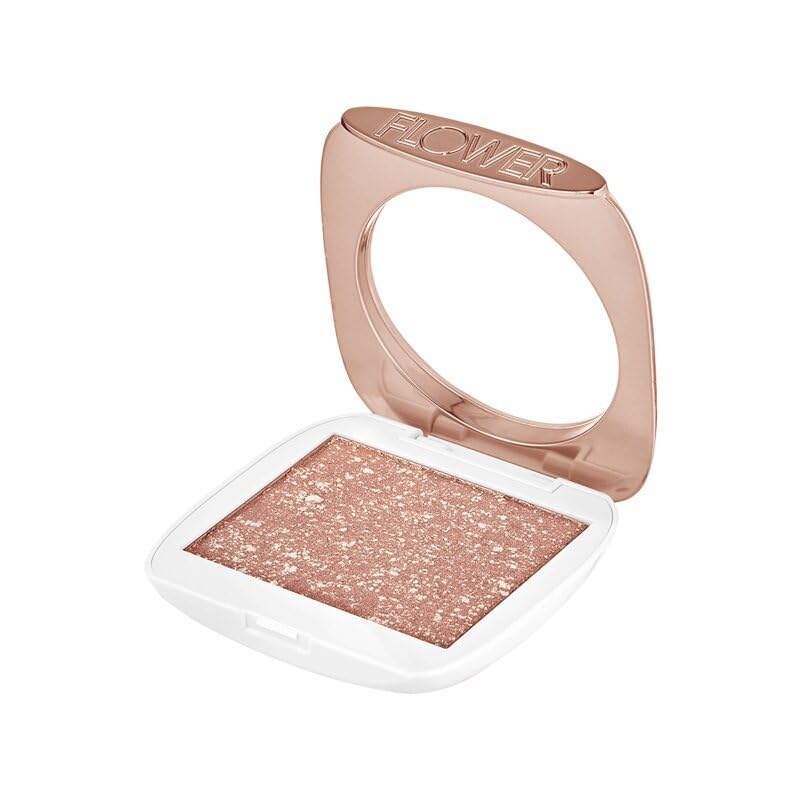 FLOWER BEAUTY By Drew Barrymore Solstice Highlighter - Cream to Powder Hybrid - Ultra-Silky Powder Pigments - Natural Gl